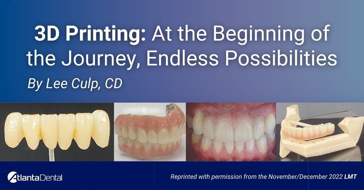 3-D Printing The Beginning of the Journey article cover image